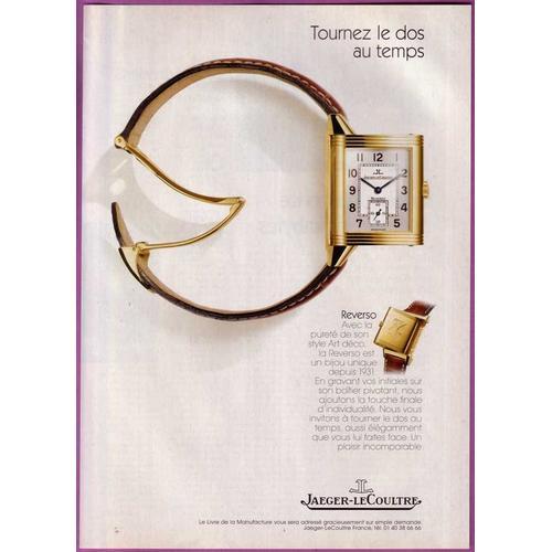 Publicité Papier - Montre Jaeger-Lecoultre De 2001 on Productcaster.