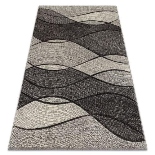 280x370 Cm Tapis Feel 5675/16811 Vagues Gris / Anthracite / Crème on Productcaster.