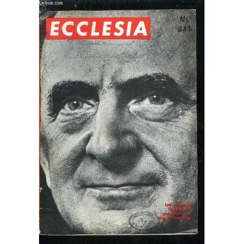 Ecclesia, Lectures Chrétiennes N° 227 - Les Mercredis De Paul Vi, L... on Productcaster.