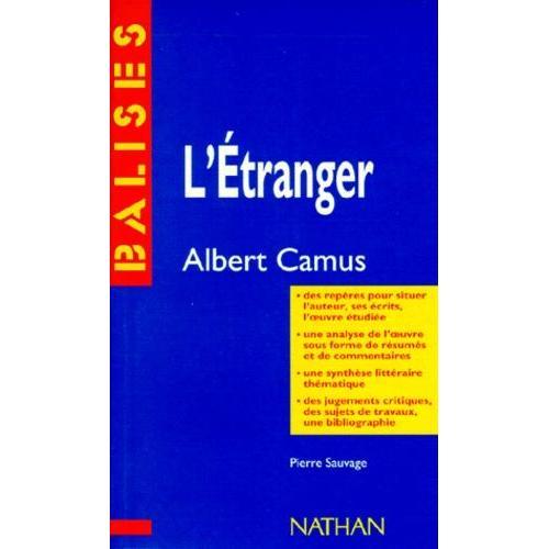 L'étranger", Albert Camus - Résumé Analytique, Commentaire Critique... on Productcaster.