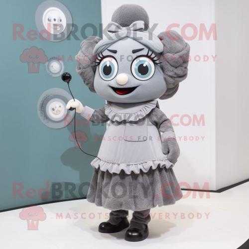 Mascotte Redbrokoly De Personnage De Téléphone Gris Habillé D'une J... on Productcaster.