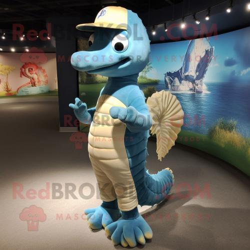 Personnage De Costume De Mascotte Redbrokoly D'hippocampe Habillé A... on Productcaster.