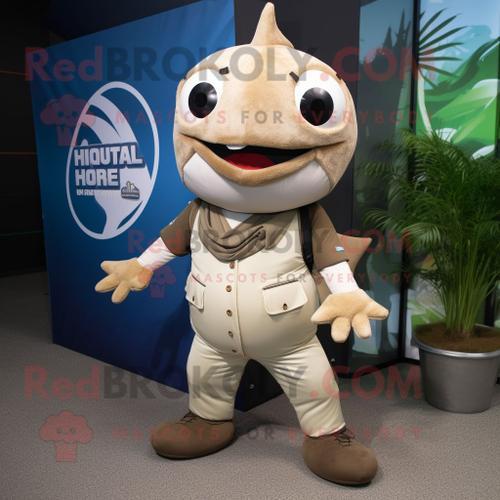 Personnage De Costume De Mascotte Redbrokoly De Thon Beige Habillé ... on Productcaster.