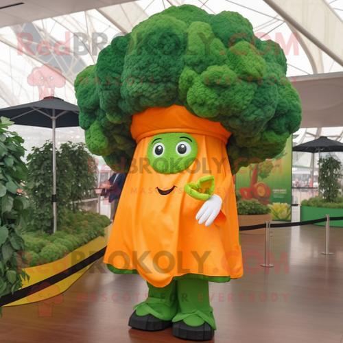 Personnage De Costume De Mascotte Redbrokoly De Brocoli Orange Habi... on Productcaster.