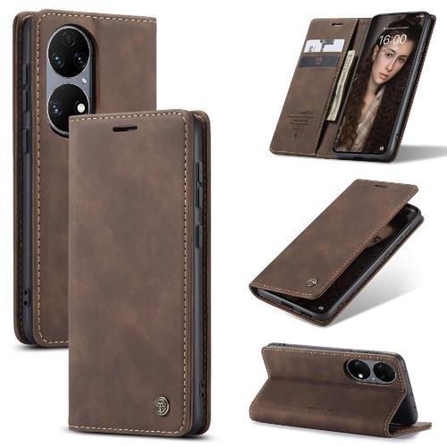 Flip Étui Pour Huawei P50 Livre Flip Folio Étui Avec Fente Pour Car... on Productcaster.