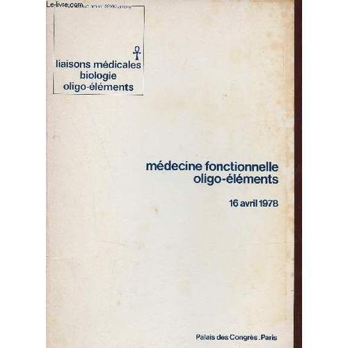 Liaisons Médicales Biologie Oligo-Éléments - Médecine Fonctionnelle... on Productcaster.