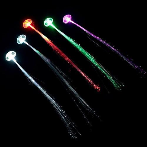 Pince à cheveux LED pour fête, fil de fibre optique légère, épingle... on Productcaster.