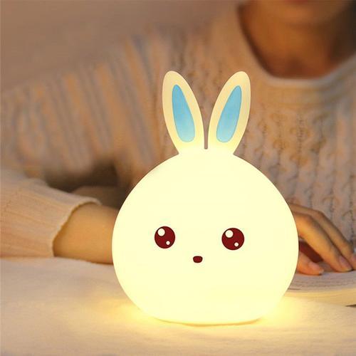 Veilleuse Led Lapin De Dessin Animé Pour Enfants, Télécommande, Cap... on Productcaster.