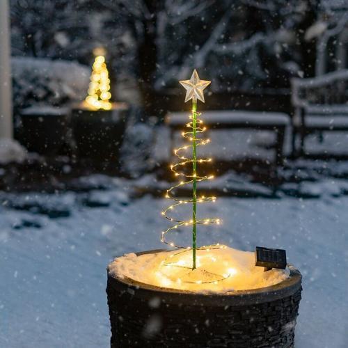 Lampe Led Solaire D'extérieur, Support Lumineux Pour Arbre De Noël,... on Productcaster.