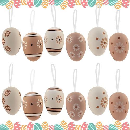 12 Pièces Oeufs de Pâques Decoration, Mini Faux ?ufs, Oeufs en Plas... on Productcaster.