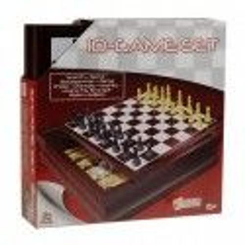 Cardinal Coffret Deluxe Bois 10 Jeux Classiques - Version Mdd Kj on Productcaster.