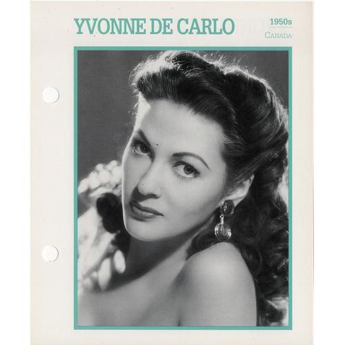 Movie Star Card Carte Perforée En Langue Anglaise Yvonne De Carlo on Productcaster.