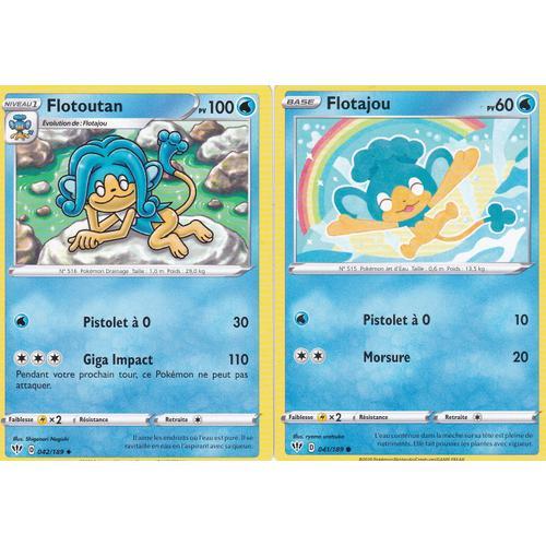 2 Cartes Pokemon - Flotoutan - 42/189 + Flotajou - 41/189/ - Épée E... on Productcaster.