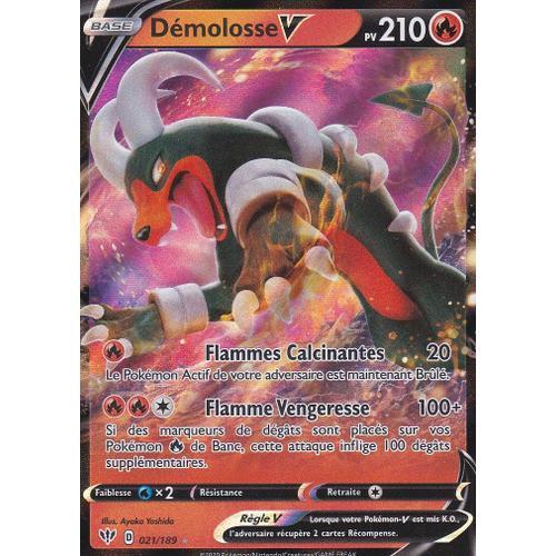 Carte Pokemon - Démolosse V - 21/189 - Ultra-Rare - Épée Et Bouclie... on Productcaster.