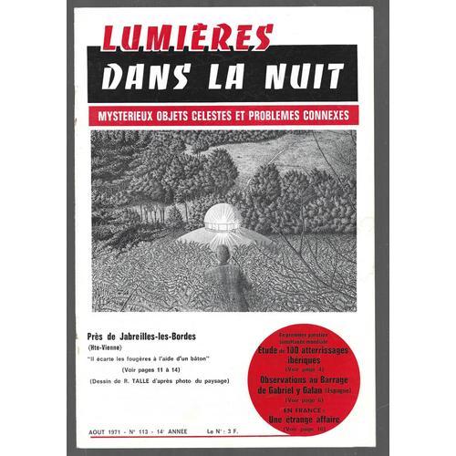 Lumieres Dans La Nuit . Ovni . Ufologie . N° 113 . Aout 1971 on Productcaster.