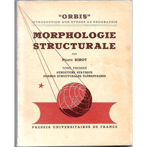 Morphologie Structurale Tome Premier - Tome 1 on Productcaster.