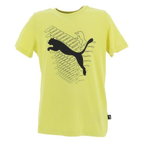 Tee Shirt Manches Courtes Puma B Graf Cat Tee Jaune Fluorescent on Productcaster.