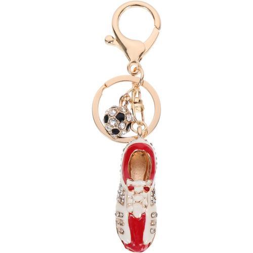 Crystal Chain Chain Football And Soccer Shoe Key Ringpendant Keycha... on Productcaster.