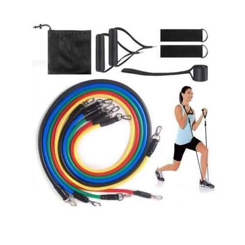 Kit Bandes De Fitness Elastique 11 Pièces Poignée Sangle Musculatio... on Productcaster.