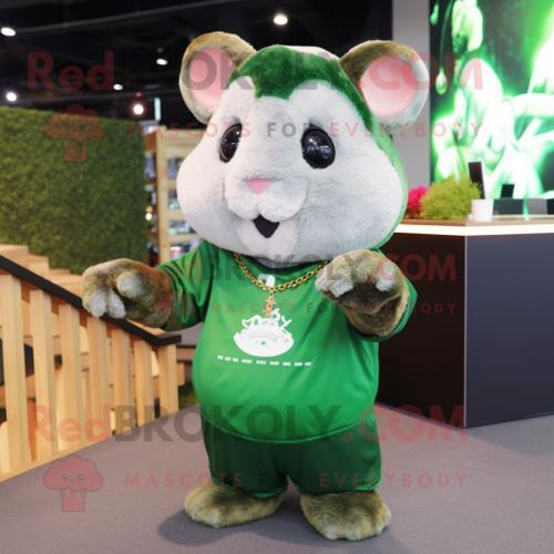 Personnage De Costume De Mascotte Redbrokoly De Hamster Vert Forêt ... on Productcaster.