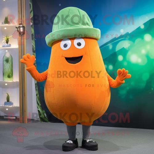 Personnage De Costume De Mascotte Redbrokoly De Concombre Orange Ha... on Productcaster.