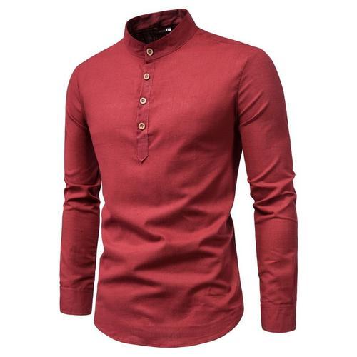 Chemise Homme Col Bicolore Coupe Business Idée Cadeau Slim À Imprim... on Productcaster.