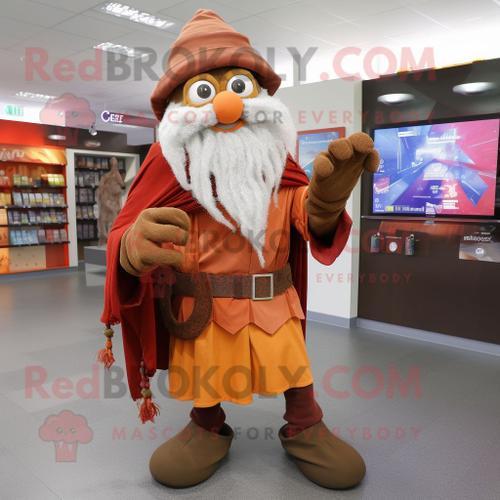 Personnage De Costume De Mascotte Redbrokoly Rust Wizard Habillé Av... on Productcaster.