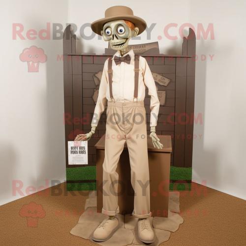 Personnage De Costume De Mascotte Redbrokoly Tan Graveyard Habillé ... on Productcaster.