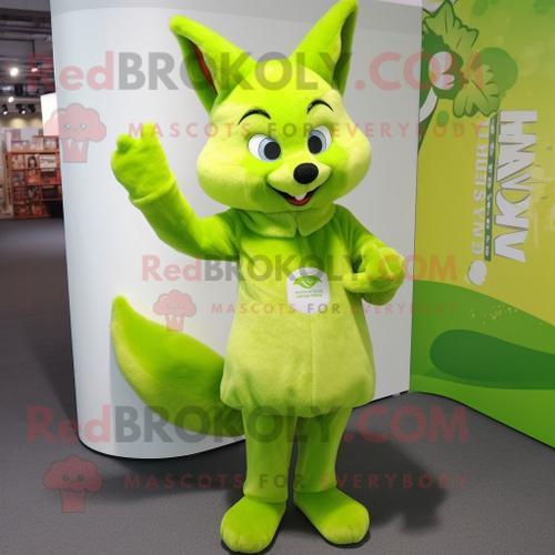 Personnage De Costume De Mascotte Redbrokoly De Renard Vert Citron ... on Productcaster.