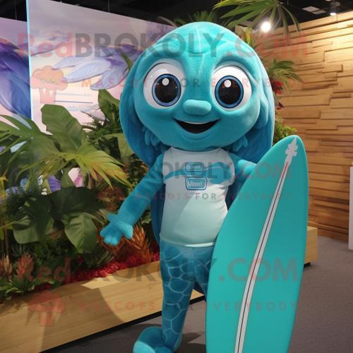 Personnage De Costume De Mascotte Redbrokoly De Planche De Surf Tur... on Productcaster.