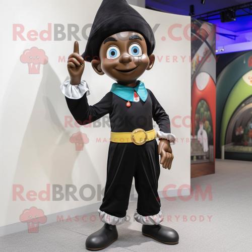 Mascotte Redbrokoly De Personnage D'elfe Noir Habillé D'un Pantacou... on Productcaster.