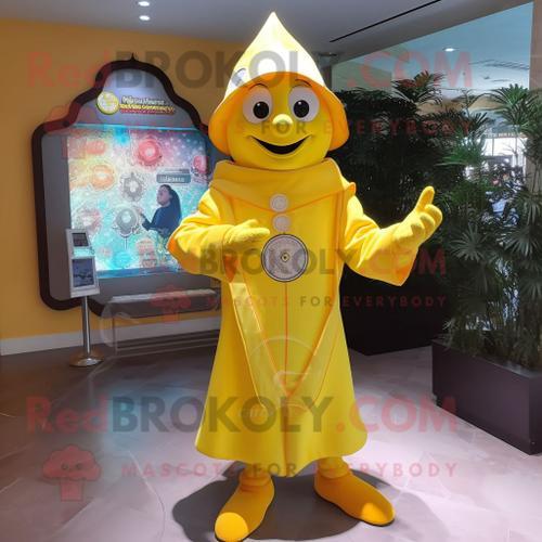 Personnage De Costume De Mascotte Redbrokoly De Magicien Jaune Citr... on Productcaster.