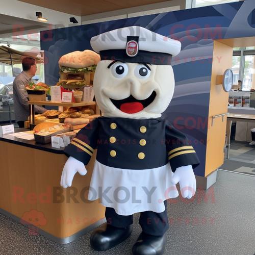 Personnage De Costume De Mascotte Redbrokoly Navy Burgers Habillé D... on Productcaster.