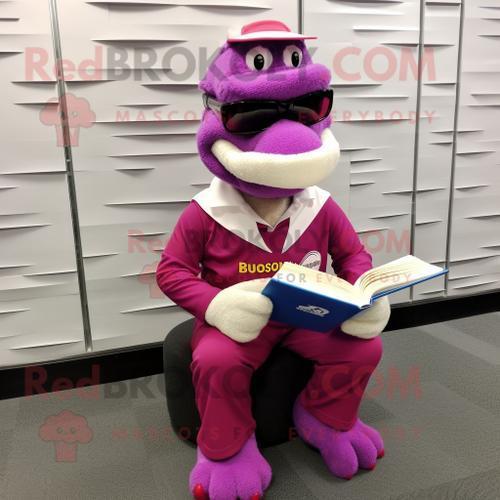 Personnage De Costume De Mascotte Redbrokoly De Crocodile Magenta H... on Productcaster.