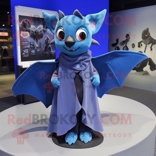 Personnage De Costume De Mascotte Redbrokoly De Chauve-Souris Bleue... on Productcaster.