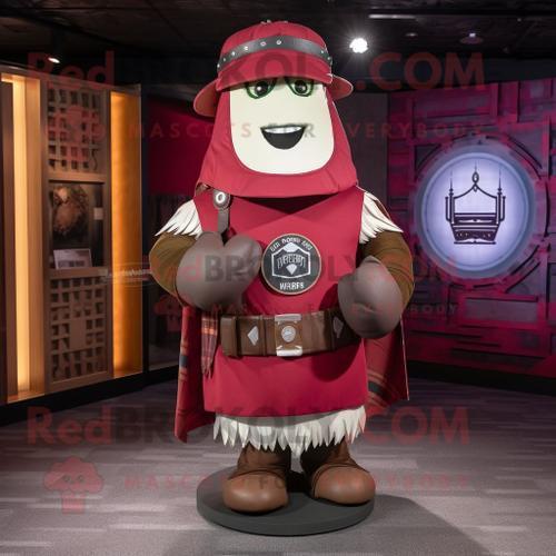 Personnage De Costume De Mascotte Redbrokoly De Bouclier Celtique M... on Productcaster.