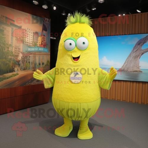 Personnage De Costume De Mascotte Redbrokoly Kiwi Jaune Citron Habi... on Productcaster.