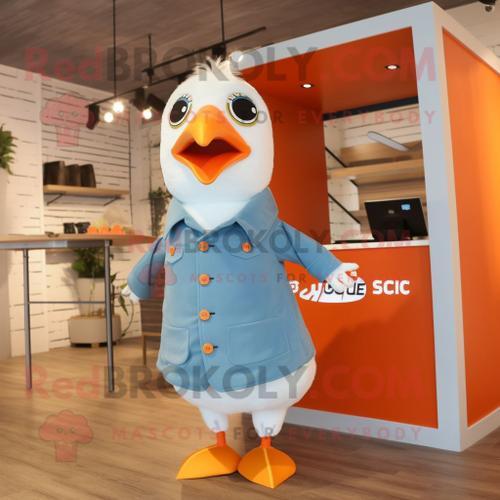 Personnage De Costume De Mascotte Redbrokoly Peach Seagull Habillé ... on Productcaster.