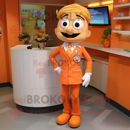 Personnage De Costume De Mascotte Redbrokoly De Médecin Orange Habi... on Productcaster.