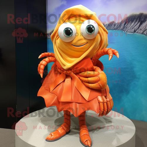 Personnage De Costume De Mascotte Redbrokoly De Crabe Ermite Orange... on Productcaster.