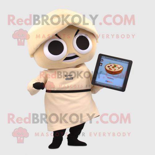 Personnage De Costume De Mascotte Redbrokoly Sushi Beige Habillé D'... on Productcaster.