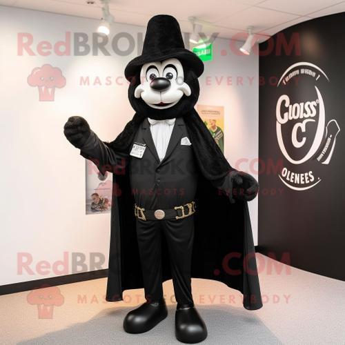 Personnage De Costume De Mascotte Redbrokoly Guinness Noir Habillé ... on Productcaster.