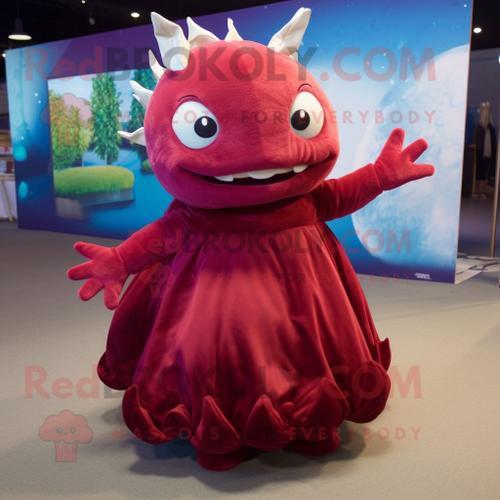 Personnage De Costume De Mascotte Redbrokoly Axolotls Marron Vêtu D... on Productcaster.