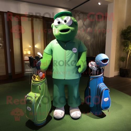 Personnage De Costume De Mascotte Redbrokoly De Sac De Golf Habillé... on Productcaster.