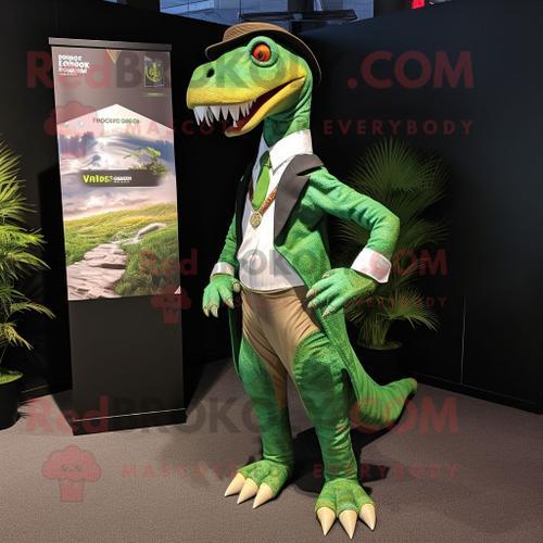 Personnage De Costume De Mascotte Redbrokoly Spinosaurus Vert Habil... on Productcaster.