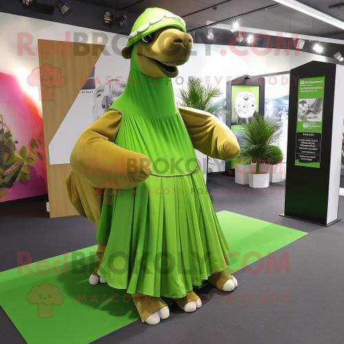 Personnage De Costume De Mascotte Redbrokoly De Chameau Vert Citron... on Productcaster.