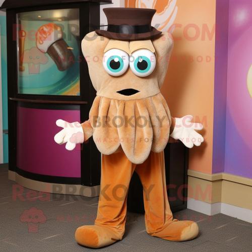 Personnage De Costume De Mascotte Redbrokoly Tan Fried Calamari Hab... on Productcaster.