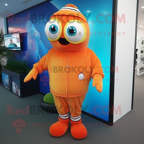 Personnage De Costume De Mascotte Redbrokoly Olive Clown Fish Habil... on Productcaster.