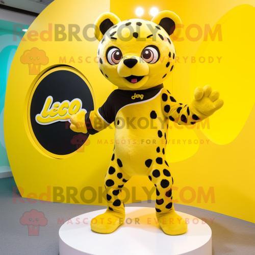 Personnage De Costume De Mascotte Redbrokoly De Jaguar Jaune Citron... on Productcaster.