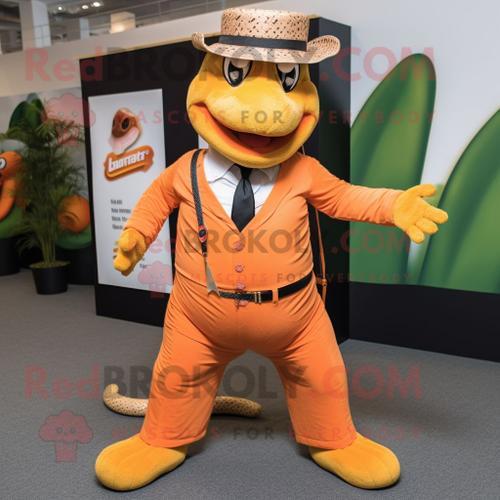 Personnage De Costume De Mascotte Redbrokoly D'anaconda Orange Habi... on Productcaster.